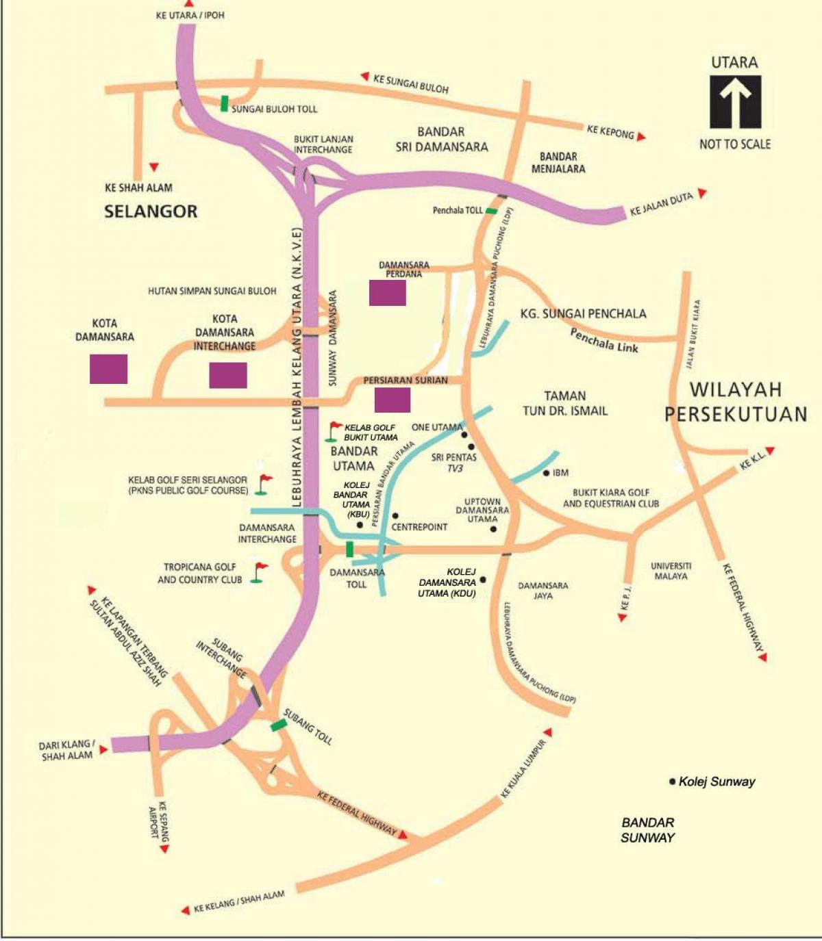 Куала-Лумпур карта Куала-Лумпур