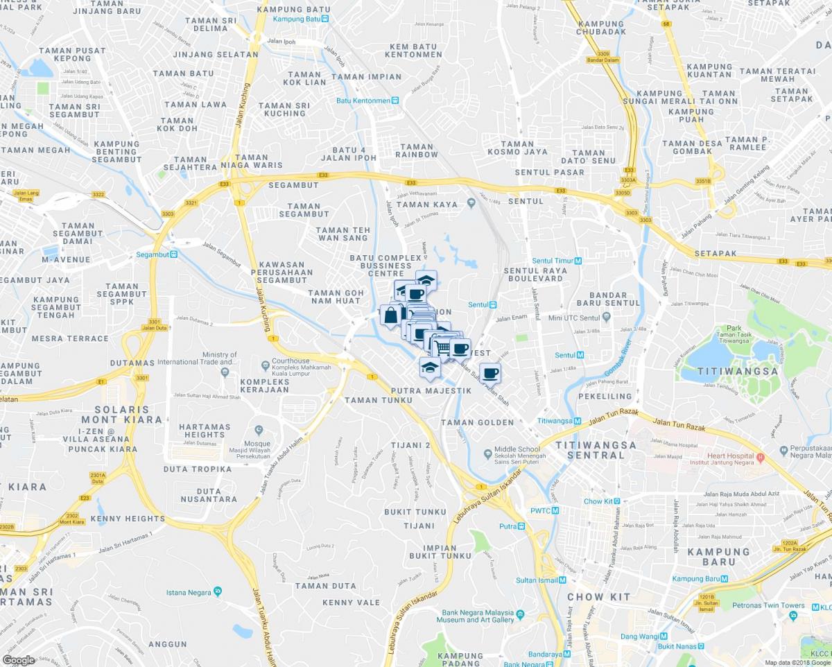 Карта Джалал Ипох Куала-Лумпур