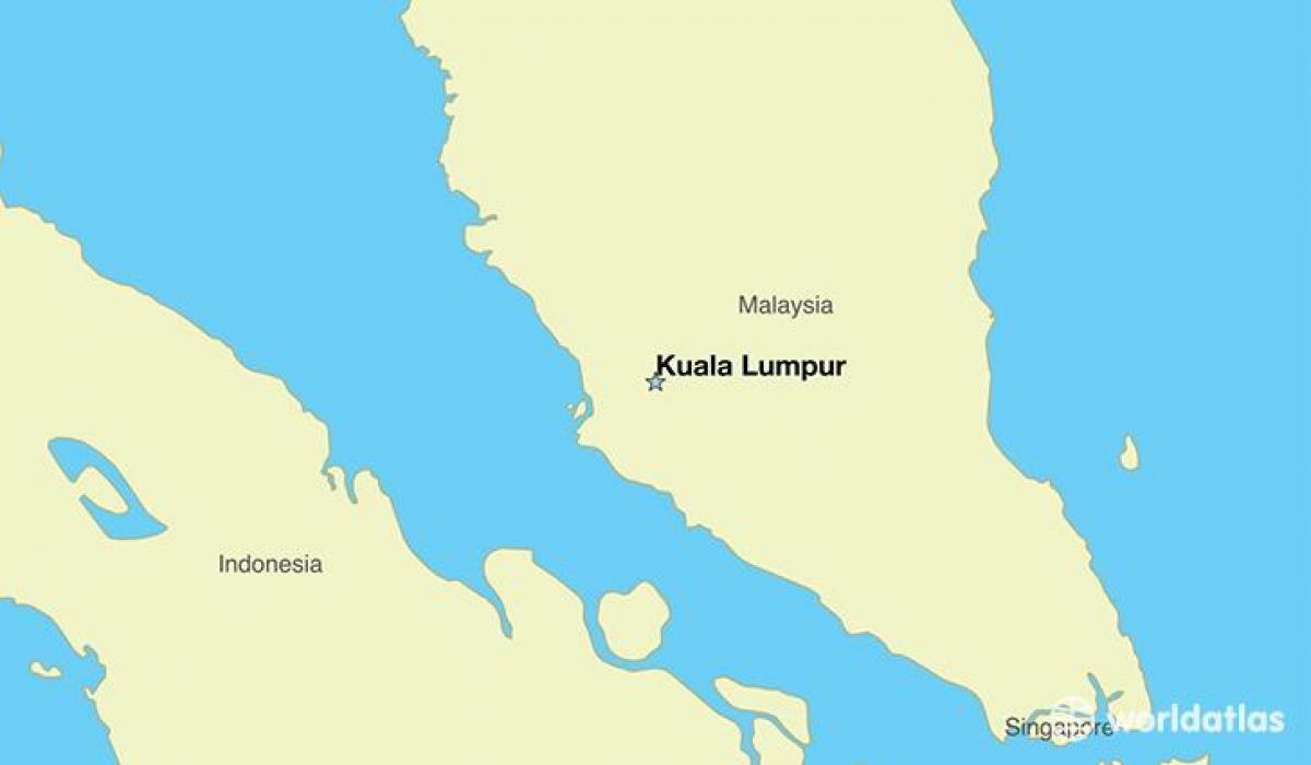 Карта сталіцы Малайзіі