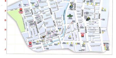 Карта арабскай вуліцы Куала-Лумпур