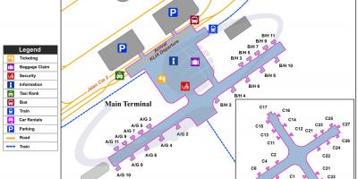 Куала-Лумпуре міжнароднага аэрапорта карце