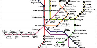 Малайзія карта метро 
