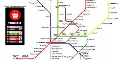 Карта метро Куала-Лумпур