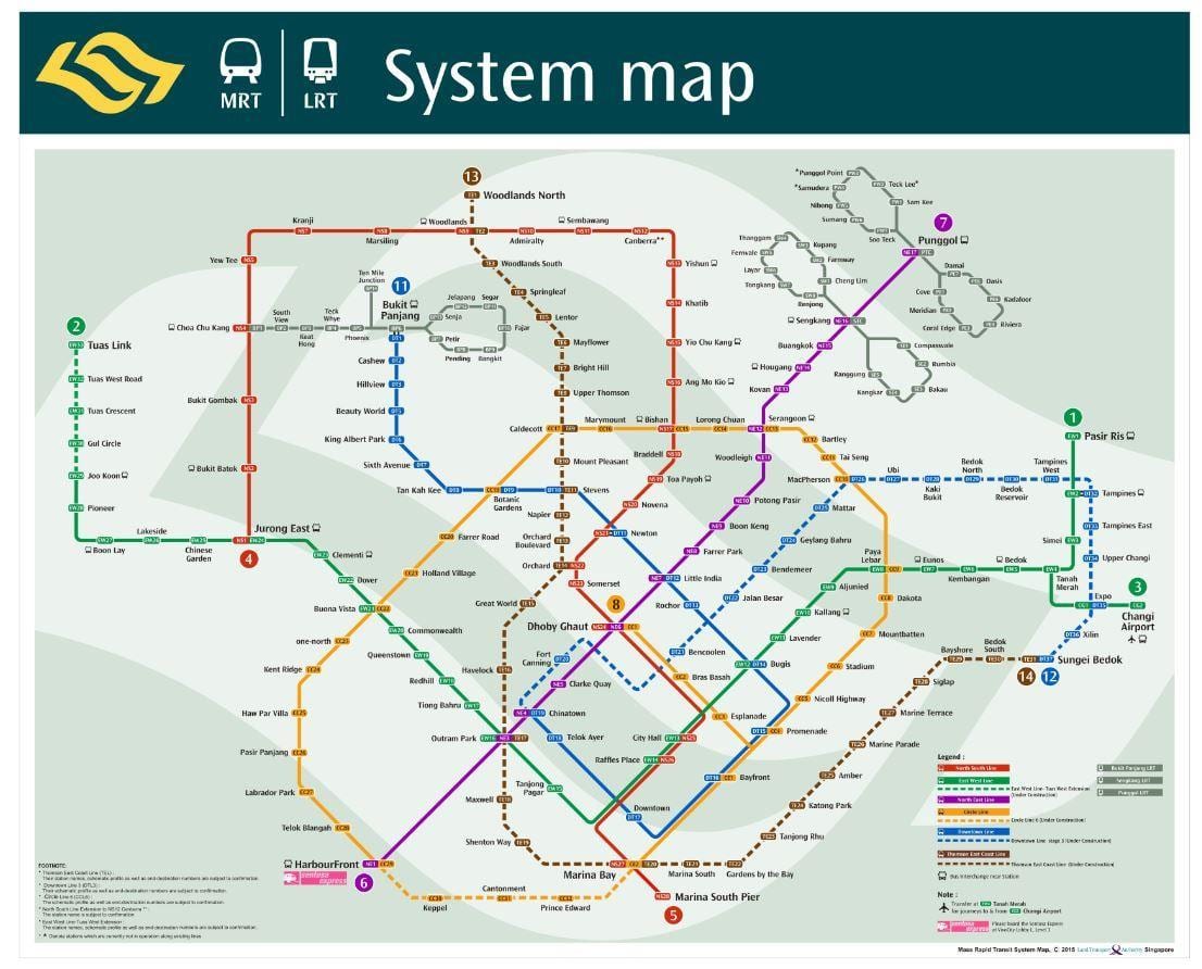 Малайзія MRT карту 2016