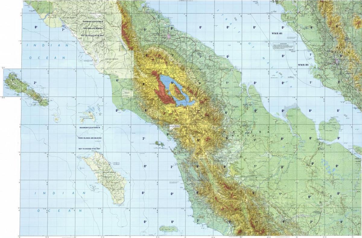 Карта Куала-Лумпур тапаграфічная