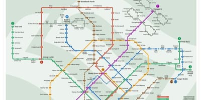 Малайзія MRT карту 2016