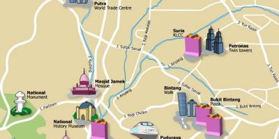 Куала-Лумпур славутасці карта